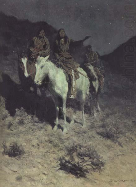 Frederic Remington Indian Scouts at Evening (mk43) china oil painting image